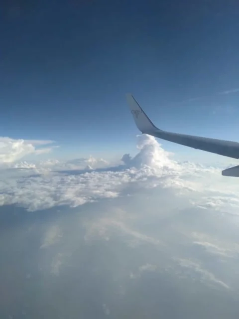 Cloud view from the plane Stock Footage 209121888