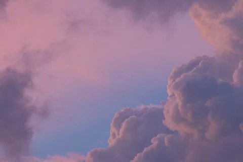 Cloud view at sunset Stock Photos