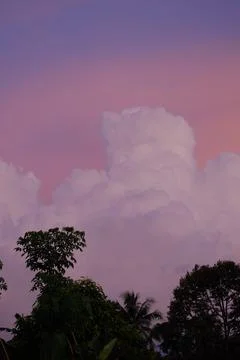 Cloud view at sunset Stock Photos