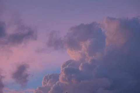 Cloud view at sunset Stock Photos