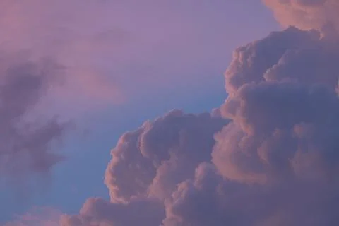Cloud view at sunset Stock Photos
