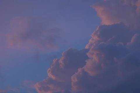Cloud view at sunset Stock Photos
