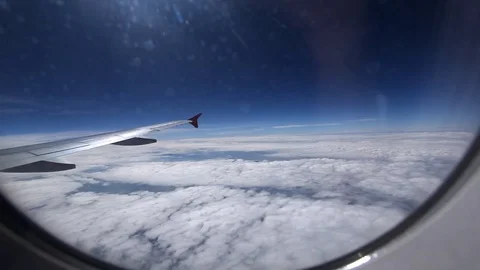 Cloud, View through an airplane window Video stock 83158197