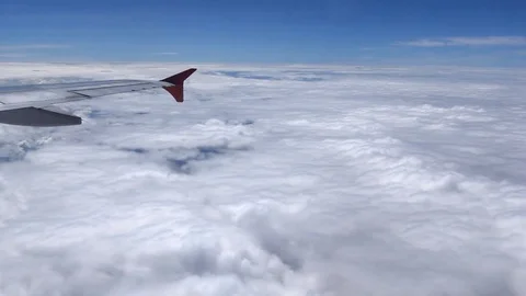 Cloud, View through an airplane window Video stock 83158820