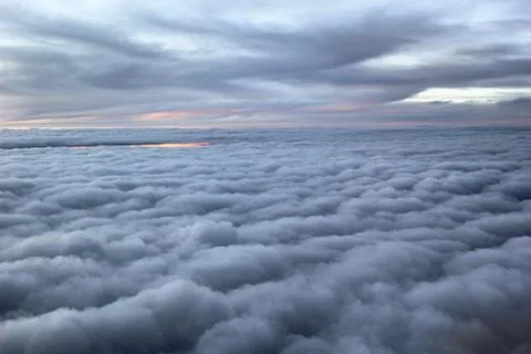 Cloud, view from the window of an airplane Stock Photos