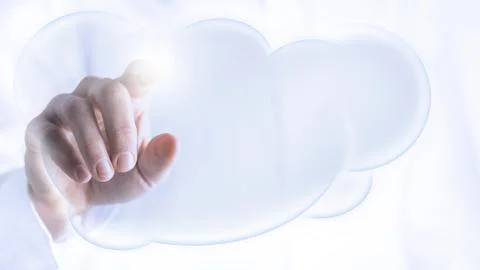 Cloud on a virtual interface Foto stock