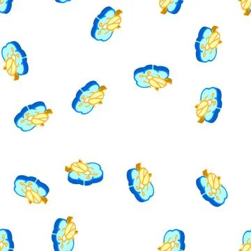 Cloud virus isometric icon vector symbol illustration Illustrazione stock