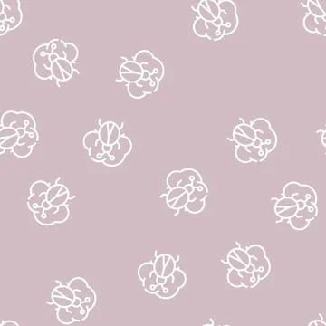 Cloud virus line icon vector symbol illustration 库存插图