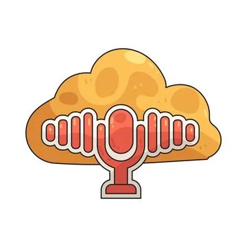 Cloud voice illustration イラスト素材