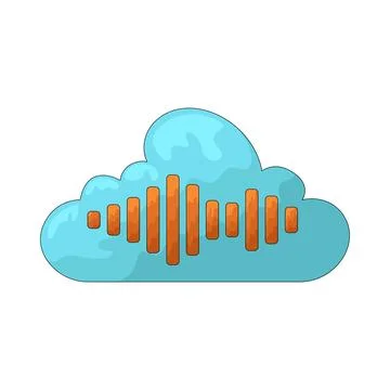 Cloud voice illustration Stock Illustration