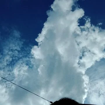 Cloud is walk away Stockfoto's