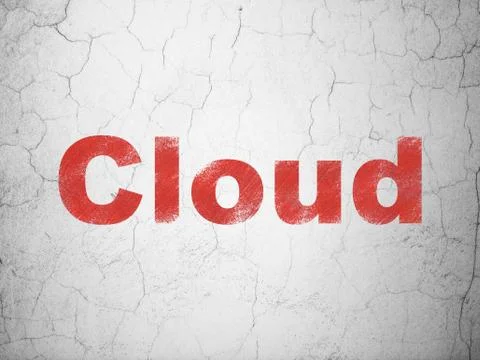 Cloud on wall background Illustrazione stock