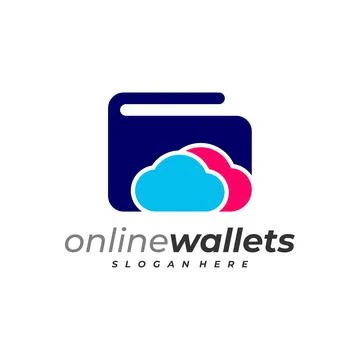 Cloud Wallets logo vector template, Creative Wallets logo design concepts Stock Illustration
