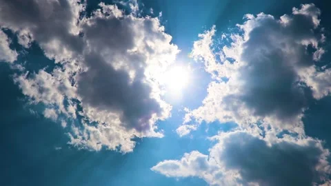 Cloud watching on a bright blue day Stock Footage 138547648