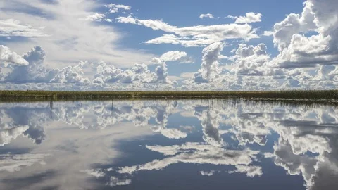 Cloud water reflection Madagascar timelapse Stock Footage 108100652