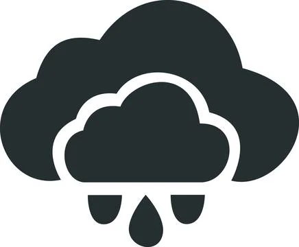 Cloud weather and data rain icon Stock Illustration