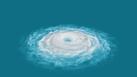 Cloud weather cyclone spinning 3d render Video stock 164882806