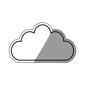 Cloud weather symbol 库存插图