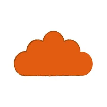 Cloud weather symbol 스톡 일러스트