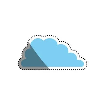 Cloud weather symbol 库存插图
