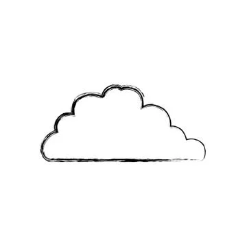 Cloud weather symbol Stock Illustration