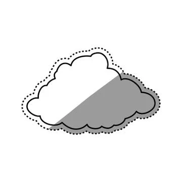 Cloud weather symbol 库存插图