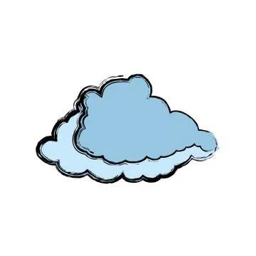 Cloud weather symbol 库存插图