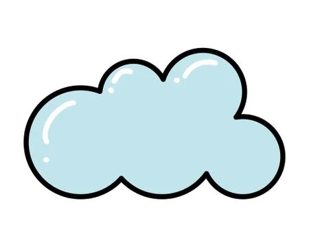 Cloud weather on white background Illustration