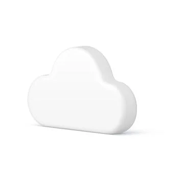 Cloud white fluffy cloudscape meteorology weather air cumulus isometric 3d ic Illustrazione stock