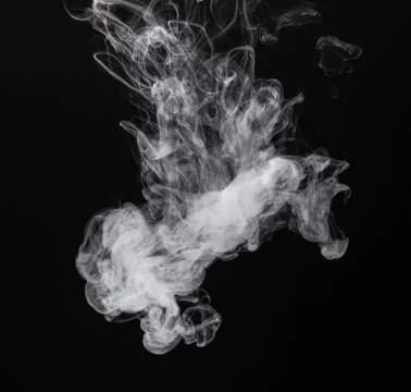 Cloud of white smoke Foto stock