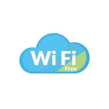 Cloud WiFi icon is basic vector icon, EPS10 Stock Illustration