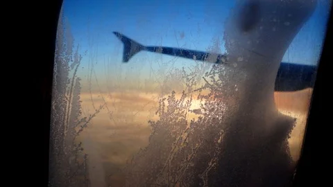 Cloud Window seat airplane concept. Sky cloud view Stock Footage 85577032