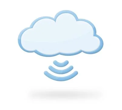 Cloud Wireless Icon Stock Illustration