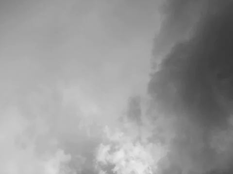 Cloud wormseye bw Stock Footage 47868002