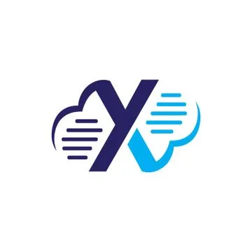Cloud X Letter logo design vector concept illustration 스톡 일러스트