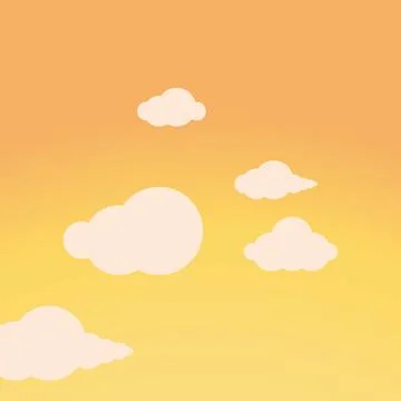 Cloud yellow sky 스톡 일러스트