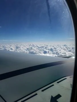 Cloud_view_from_aeroplane_window Foto stock