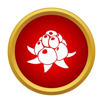 Cloudberry icon in simple modern vector style Stock Illustration