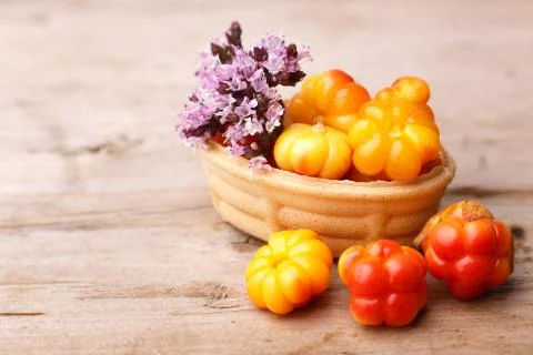 Cloudberry tart Fotos Stock