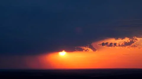 Cloudburst, Storm, Rain, Dramatic Clouds 스톡 사진