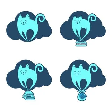 CloudCat Stock Illustration