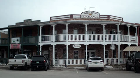 Cloudcroft City Mall in the winter Stockbeeldmateriaal 154279101