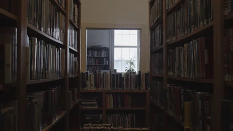 Cloudcroft Library Walk-through Stockbeeldmateriaal 154278888