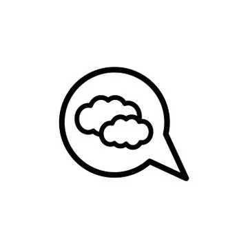 Cloude bubble chat vector design template illustration Stock Illustration