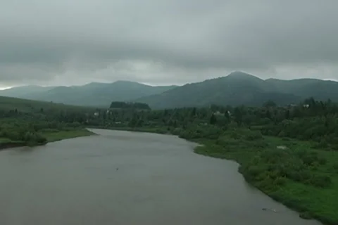 The clouded mountains Stock Footage 5671815