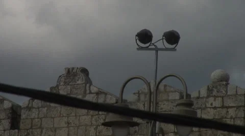 Clouded over fortress 스톡 동영상 37847796