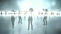 Clouded Silhouette Dancers Stock After Effects