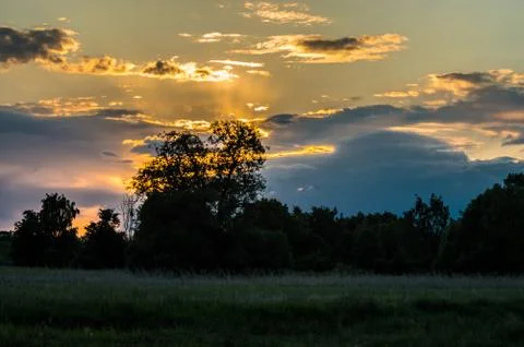 Clouded sky Stock Photos