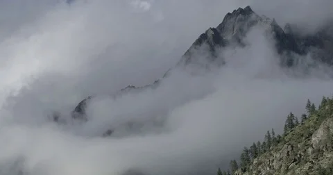 Clouded Summit Video stock 82884540