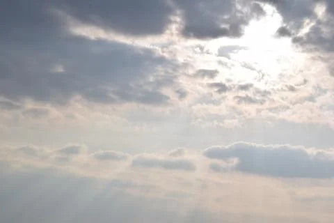 Clouded Sunset Stock Photos